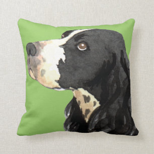 I Love my English Springer Spaniel Throw Pillow