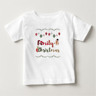 I Love My Family, Christmas Cheer Family Christmas Baby T-Shirt