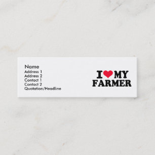 I love my Farmer Mini Business Card