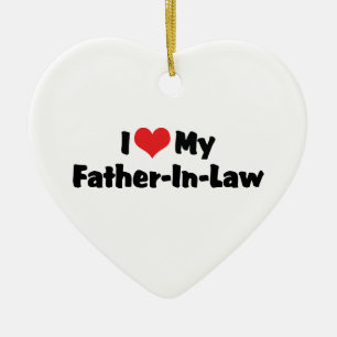 I Love My Father-In-Law Ornament