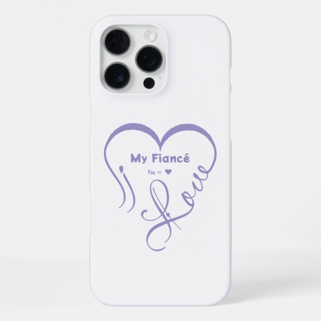 I Love My Fiancé • You = ♥ 🫳🏻💍 iPhone Case (Back)