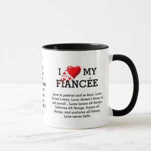 I LOVE MY FIANCÉE Custom Christian Mug
