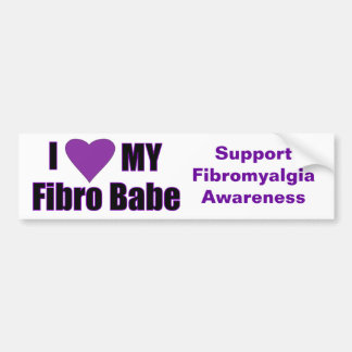 I love my Fibro Babe Bumper Sticker