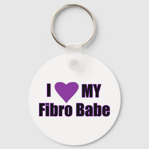 I love my Fibro Babe Keychain
