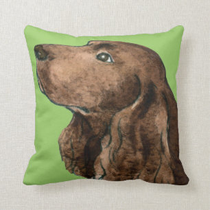 I Love my Field Spaniel Throw Pillow