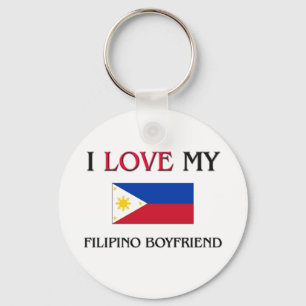 I Love My Filipino Boyfriend Keychain