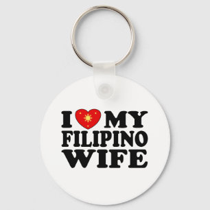 I Love My Filipino Wife Keychain