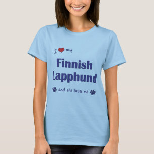 I Love My Finnish Lapphund (Female Dog) T-Shirt