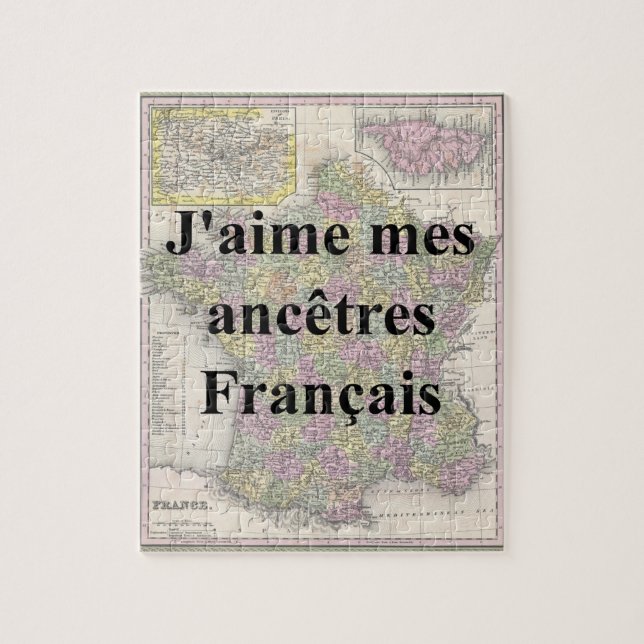 I love My French Ancestors | Custom Puzzle (Vertical)