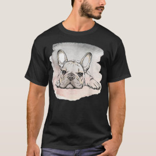 I Love My French Bulldog, Cute Frenchie Dog Mom  T-Shirt