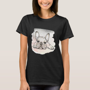 I Love My French Bulldog Cute Frenchie Dog Mom T-Shirt