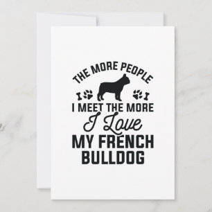 I Love My French Bulldog Thank You Card