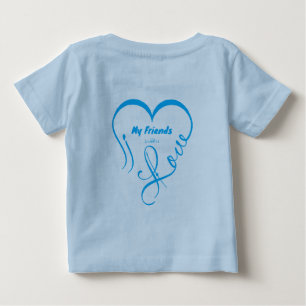 I Love My Friends - Cuddles Baby T-Shirt