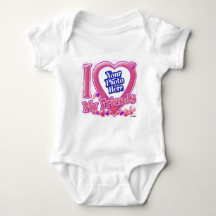 I Love My Friends pink/purple - photo Baby Bodysuit