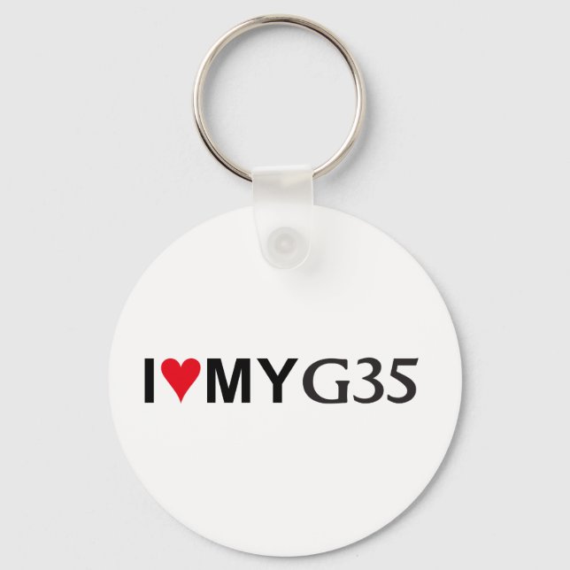 I Love my G35 Key-Chain Keychain (Front)