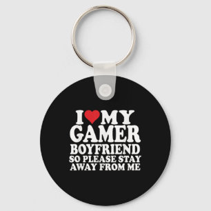 I Love My Gamer Boyfriend Heart Bf Video Games, Ga Keychain