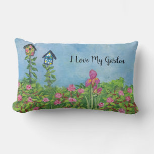 I love my garden lumbar pillow