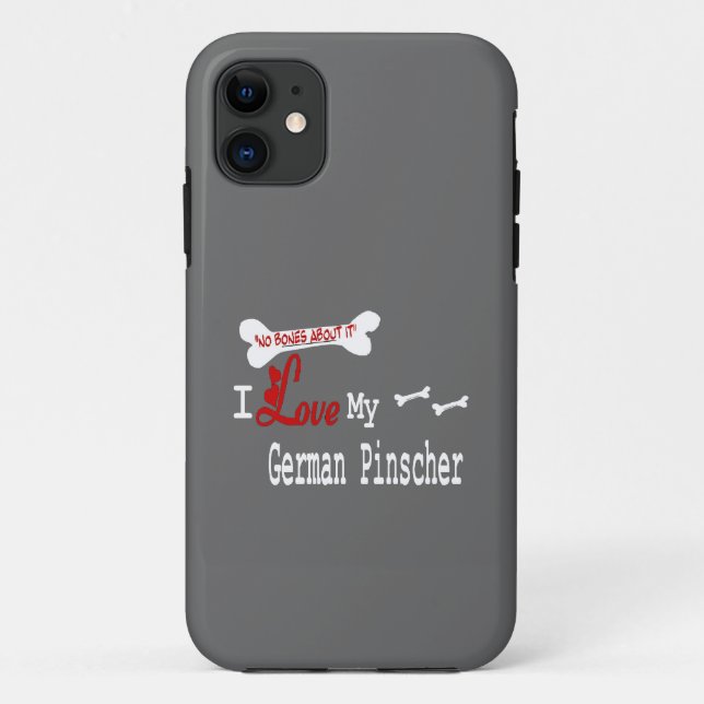 I Love My German Pinscher Case-Mate iPhone Case (Back)