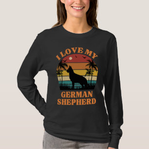 I Love my German Shepherd Dog Cute German Sheph T-Shirt