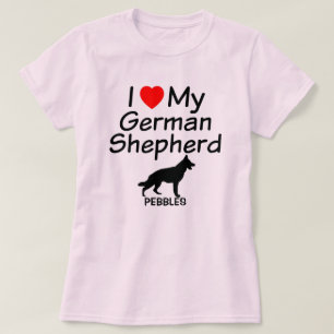 I Love My German Shepherd Dog T-Shirt