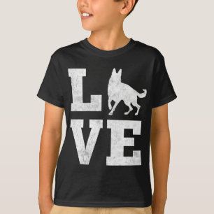I Love My German Shepherd Funny Pet Dog Lover Gift T-Shirt