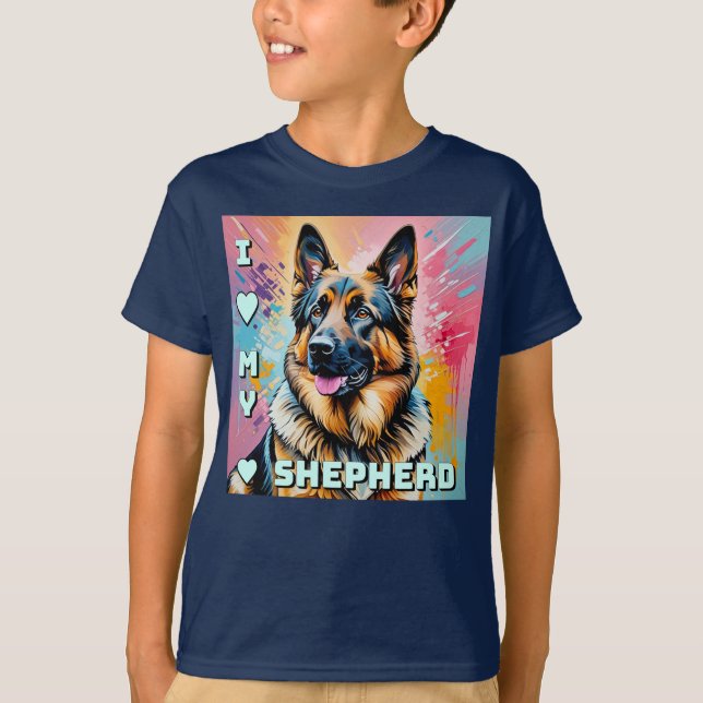 I love my German Shepherd T-Shirt (Front)