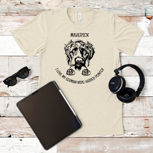 I Love My German Wire-Haired Pointer T-Shirt (Creator Uploaded)