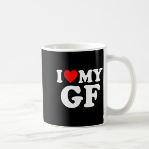 I Love My Gf Girlfriend Red Heart Valentines Day G Coffee Mug