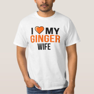I Love My Ginger Wife T-Shirt