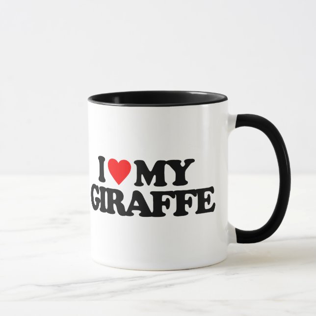 I LOVE MY GIRAFFE MUG (Right)