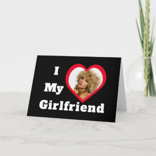 I Love My Girlfriend Bae Personalized Custom Photo Card