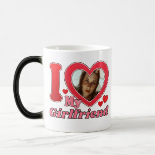 I Love My Girlfriend Boyfriend Wife Husband Photo Magic Mug