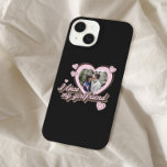 I Love My Girlfriend Custom Photo Personalized<br><div class="desc">I Love My Girlfriend Custom Photo iPhone Case. Perfect gift for valentines day,  anniversary or birthday. Features retro script font and hearts.</div>