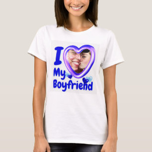 I Love My Girlfriend Custom T-Shirt