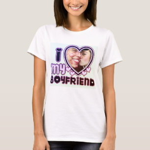 I Love My Girlfriend Custom T-Shirt