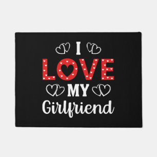 I Love My Girlfriend Doormat