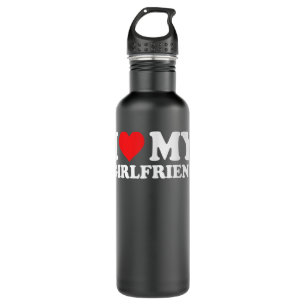 I Love My Girlfriend for Men and Boy  710 Ml Water Bottle