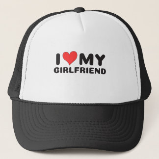 I love my girlfriend GF i heart my girlfriend GF Trucker Hat
