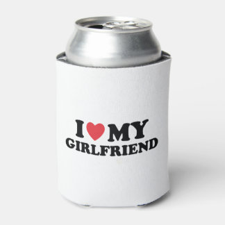 I Love My Girlfriend Gift Idea For Friend  Can Cooler