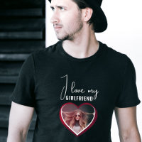 I love my Girlfriend Heart Photo Men