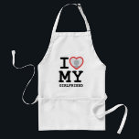 I Love My Girlfriend Heart Photo Standard Apron<br><div class="desc">I Love My Girlfriend Heart Photo Adult Apron</div>