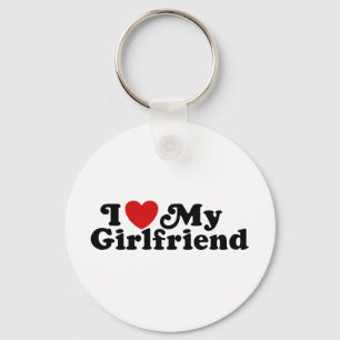 I Love My Girlfriend Keychain