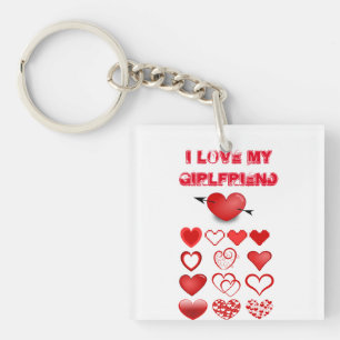 I love my girlfriend keychain