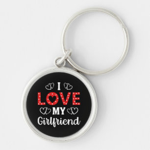 I Love My Girlfriend Keychain