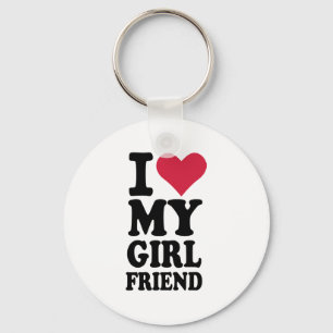 I love my girlfriend keychain