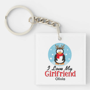 I Love My Girlfriend Keychain