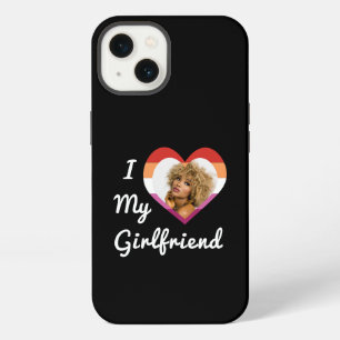 I Love My Girlfriend Lesbian Pride Custom Photo iPhone 13 Case