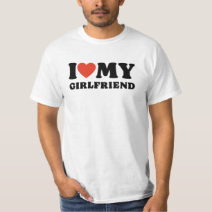 i love my girlfriend mens T-Shirt