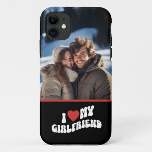 I Love My Girlfriend Personalized Photo iPhone 11 Case