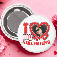 I Love My Girlfriend Personalized Photo Text